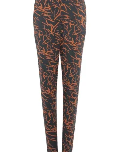 Femilet Lingerie, Nuit|Pantalon de pyjama Volcano imprimé noir/orange