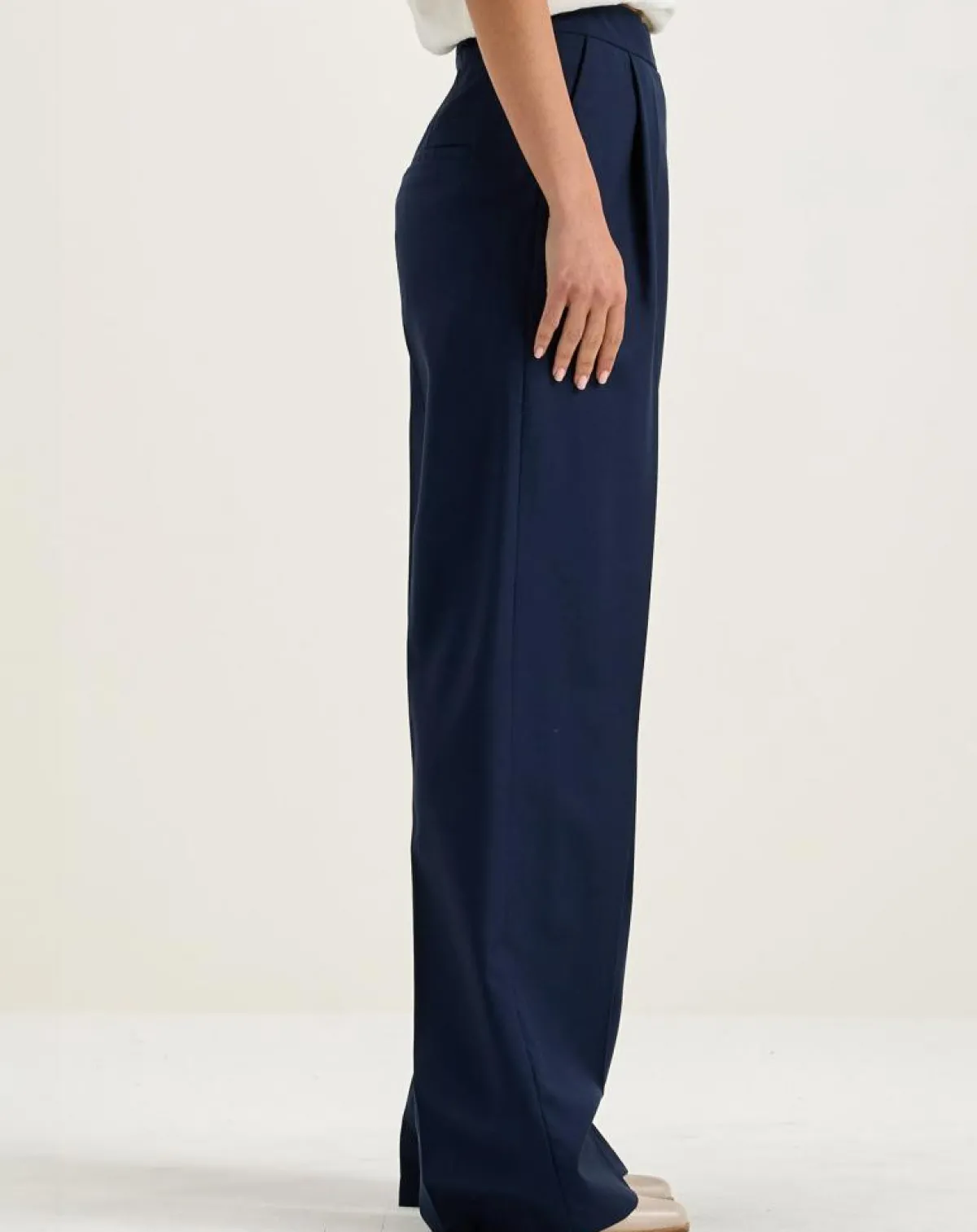 Bellerose Pantalons|Pantalon de tailleur 100% Laine Tom naval