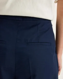 Bellerose Pantalons|Pantalon de tailleur 100% Laine Tom naval