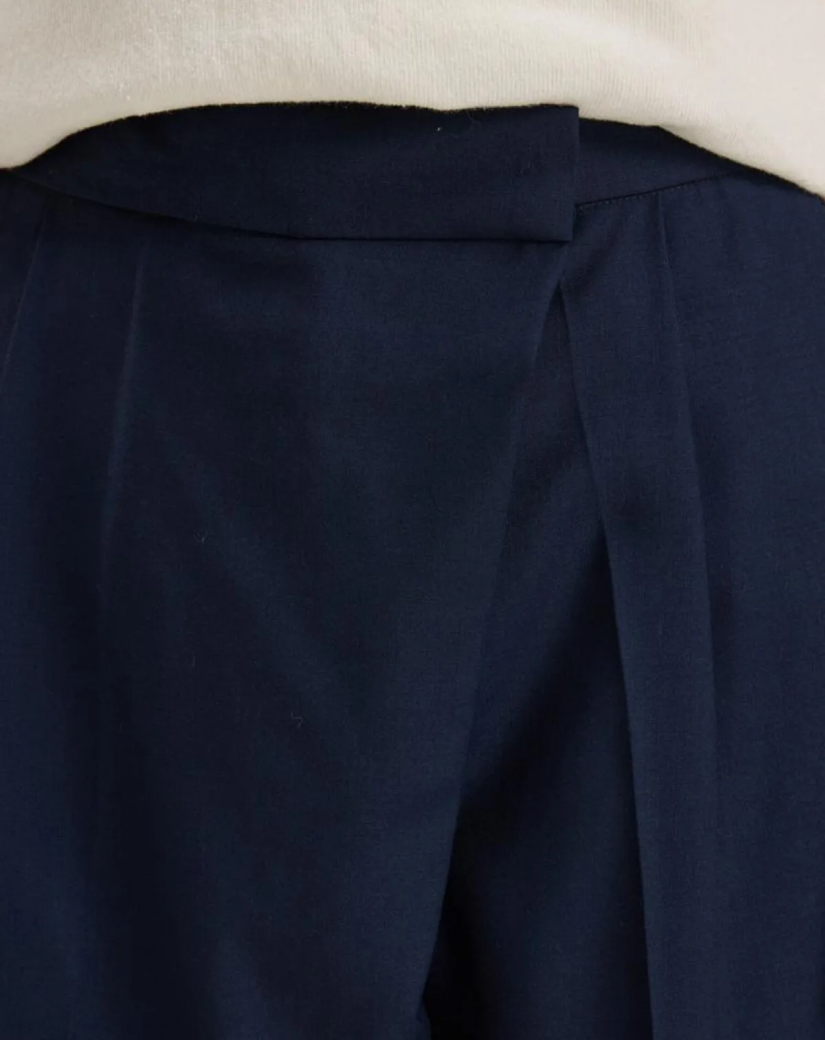 Bellerose Pantalons|Pantalon de tailleur 100% Laine Tom naval