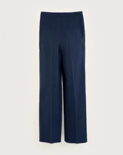 Bellerose Pantalons|Pantalon de tailleur 100% Laine Tom naval
