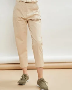 La Petite Francaise Pantalons|Pantalon droit Patrice beige