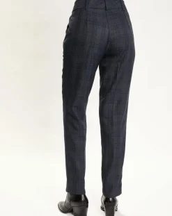 Lauren Vidal Pantalons|Pantalon droit Store nuit