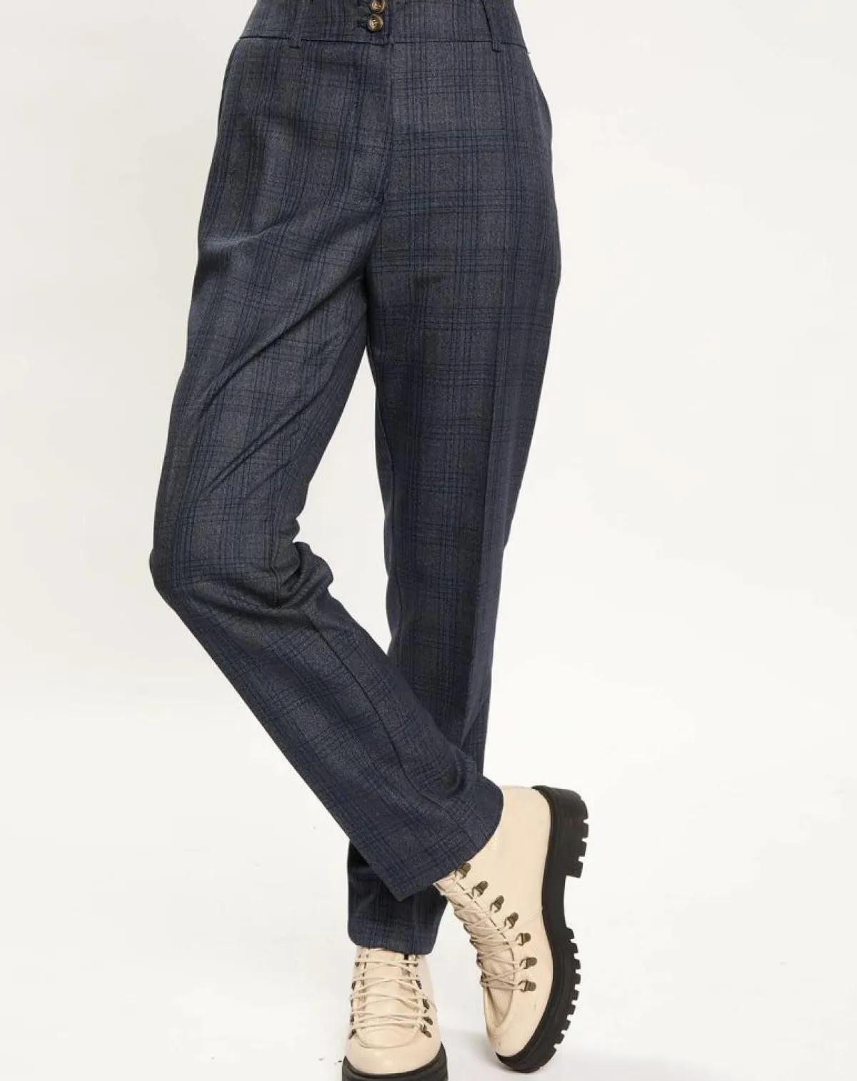 Lauren Vidal Pantalons|Pantalon droit Store nuit