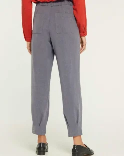 Yerse Pantalons|Pantalon droite Lugano gris