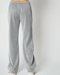 An'ge Pantalons|Pantalon Emmie effet pailleté argenté