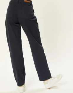 Harris Wilson Pantalons|Pantalon en Coton & Lin Cora marine
