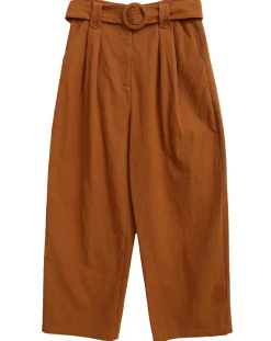 See u Soon Pantalons|Pantalon en Coton & Lin Jeanne brique