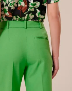 Tara Jarmon Pantalons|Pantalon en Laine froide mélangée vert