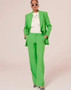 Tara Jarmon Pantalons|Pantalon en Laine froide mélangée vert