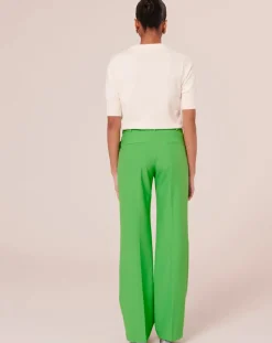 Tara Jarmon Pantalons|Pantalon en Laine froide mélangée vert