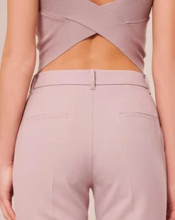 Tara Jarmon Pantalons|Pantalon en Laine froide mélangée parme