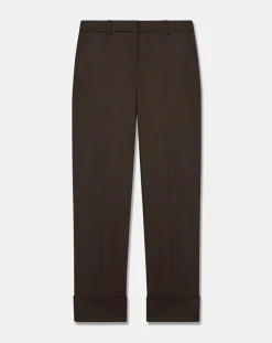 Tara Jarmon Pantalons|Pantalon en Laine mélangée Philippa chocolat