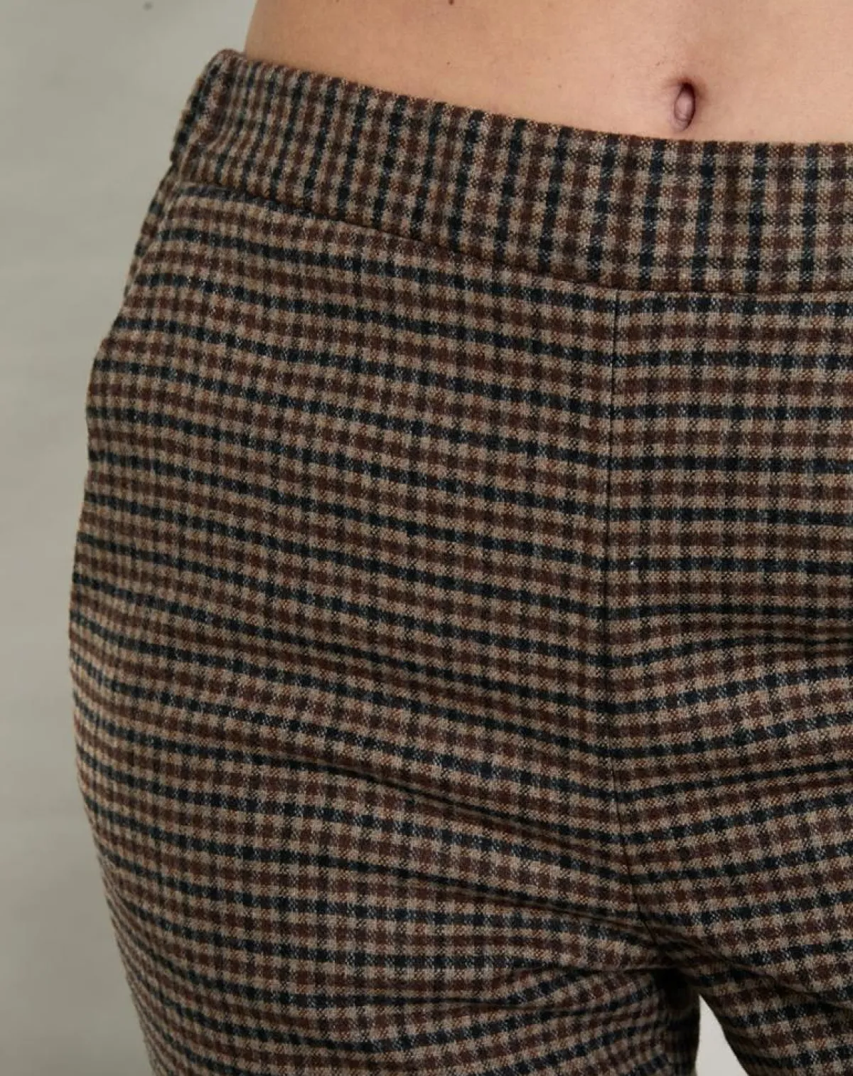 Hartford Pantalons|Pantalon en Laine mélangée Pixel marron/noir