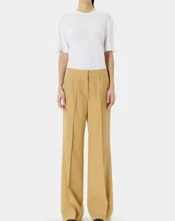 Zapa Pantalons|Pantalon en Laine mélangée Pervenche noisette