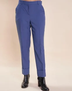 Tara Jarmon Pantalons|Pantalon en Laine mélangée Philippa bleu