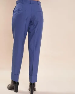 Tara Jarmon Pantalons|Pantalon en Laine mélangée Philippa bleu