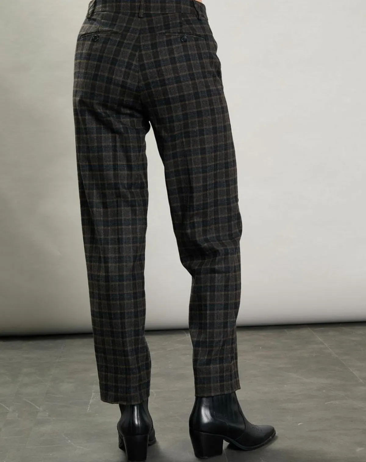 Hartford Pantalons|Pantalon en Laine mélangée Party marron/gris