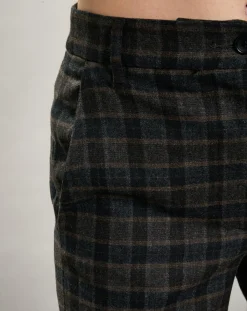 Hartford Pantalons|Pantalon en Laine mélangée Party marron/gris