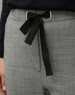 Marc O'Polo Pantalons|Pantalon en Laine mélangée Tapered Rygge gris