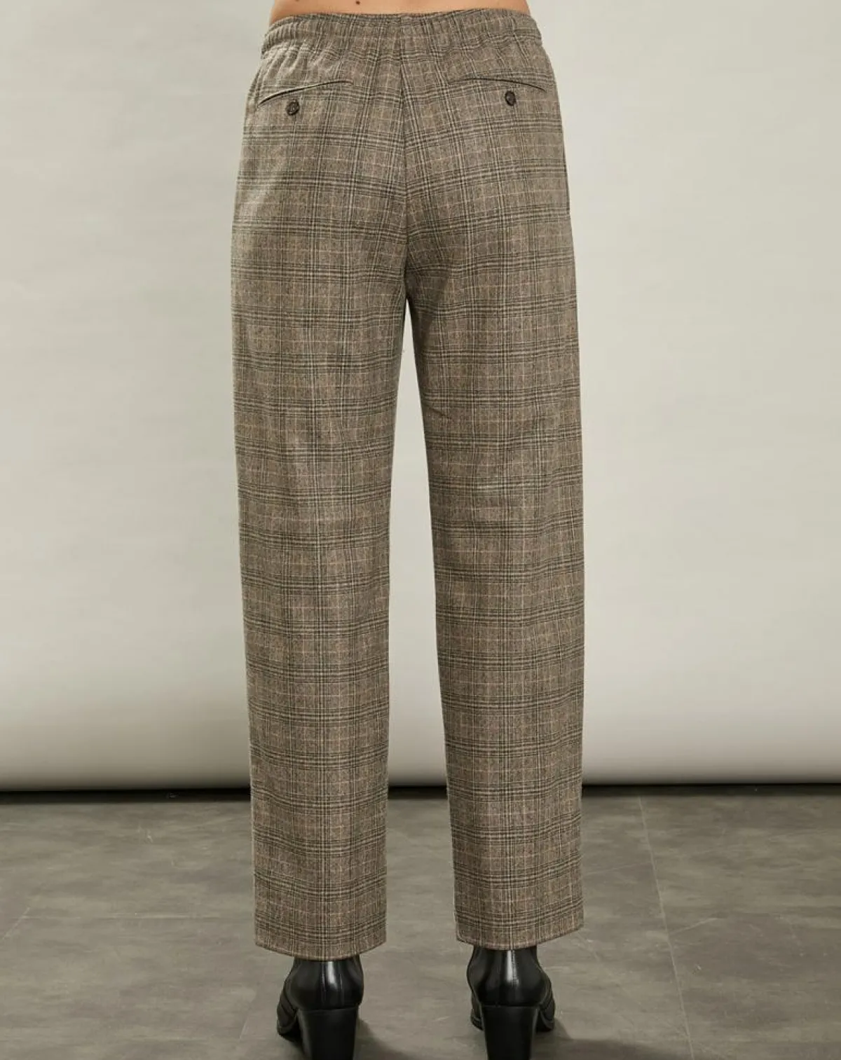 Hartford Pantalons|Pantalon en Laine mélangée Peyo beige/gris