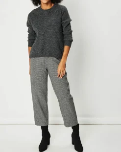 See u Soon Pantalons|Pantalon en Laine mélangée Cassandre marron/noir/blanc