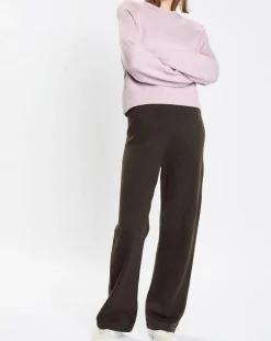 Marc O'Polo Pantalons|Pantalon en Laine vierge mélangée marron foncé