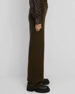 Marc O'Polo Pantalons|Pantalon en Laine vierge mélangée marron foncé
