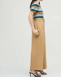 Chloé Stora Pantalons|Pantalon en Lin mélangé Raby beige