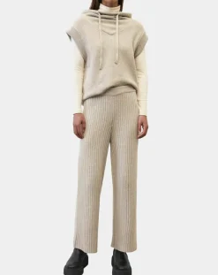 Marc O'Polo Pantalons|Pantalon en maille côtelée beige
