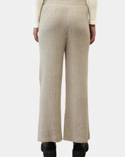 Marc O'Polo Pantalons|Pantalon en maille côtelée beige