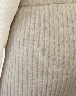 Marc O'Polo Pantalons|Pantalon en maille côtelée beige