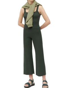 Marc O'Polo Pantalons|Pantalon en Maille Milano vert foncé