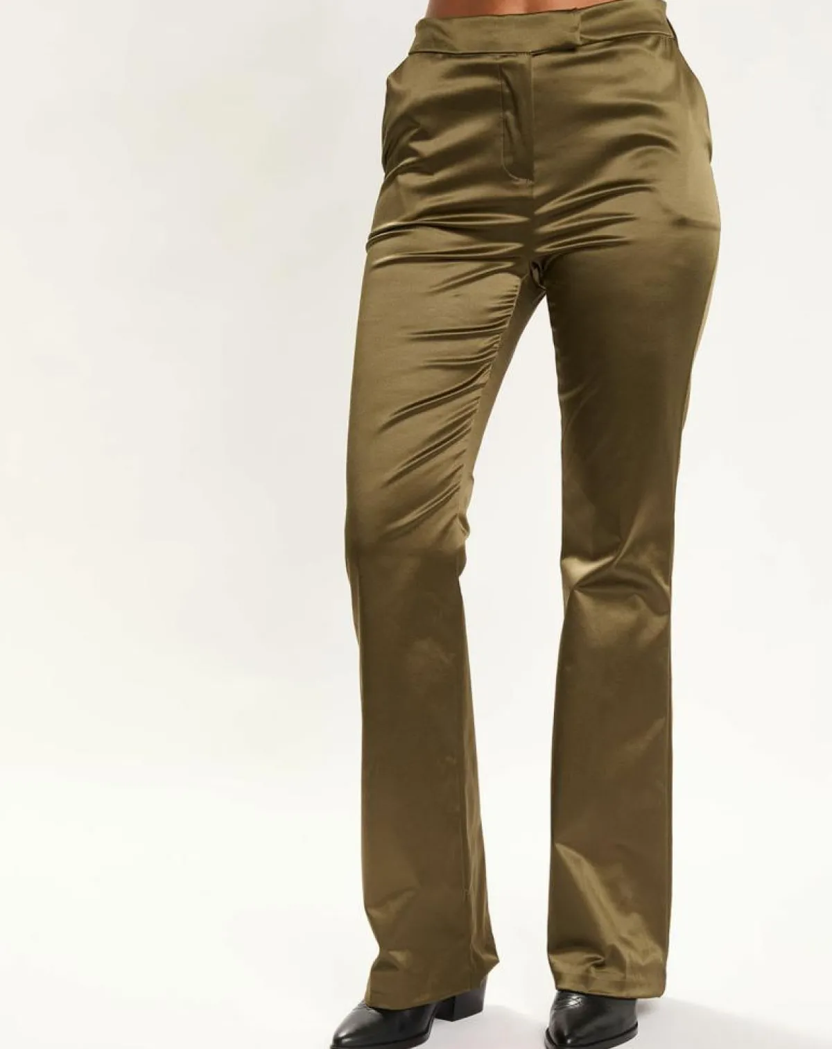 Lauren Vidal Pantalons|Pantalon en Satin Moon bronze