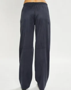 Lauren Vidal Pantalons|Pantalon en Suédine Lou indigo