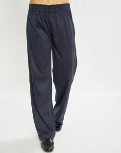 Lauren Vidal Pantalons|Pantalon en Suédine Lou indigo