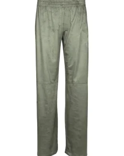 Lauren Vidal Pantalons|Pantalon en Suédine Lou kaki