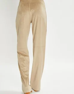 Lauren Vidal Pantalons|Pantalon en Suédine Lou sable