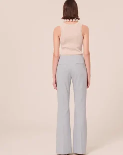 Tara Jarmon Pantalons|Pantalon en tissu flammé bleu