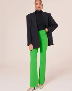 Tara Jarmon Pantalons|Pantalon en toile double vert