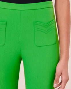 Tara Jarmon Pantalons|Pantalon en toile double vert