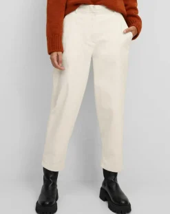 Marc O'Polo Pantalons|Pantalon en Twill de Coton mélangé Barrel écru