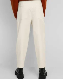 Marc O'Polo Pantalons|Pantalon en Twill de Coton mélangé Barrel écru