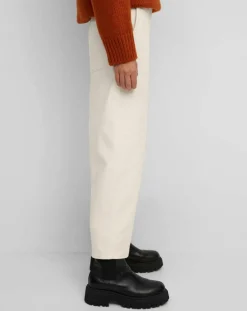 Marc O'Polo Pantalons|Pantalon en Twill de Coton mélangé Barrel écru