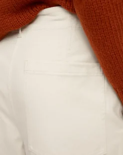 Marc O'Polo Pantalons|Pantalon en Twill de Coton mélangé Barrel écru