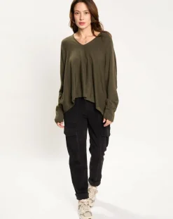 Lauren Vidal Pantalons|Pantalon en Velours Cargo noir