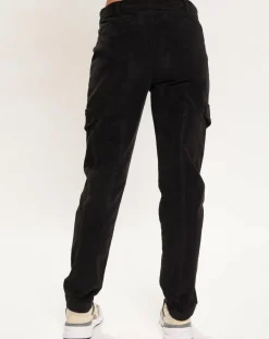 Lauren Vidal Pantalons|Pantalon en Velours Cargo noir