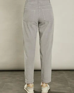 Hartford Pantalons|Pantalon en Velours côtelé Pépite fumée