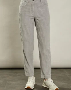 Hartford Pantalons|Pantalon en Velours côtelé Pépite fumée