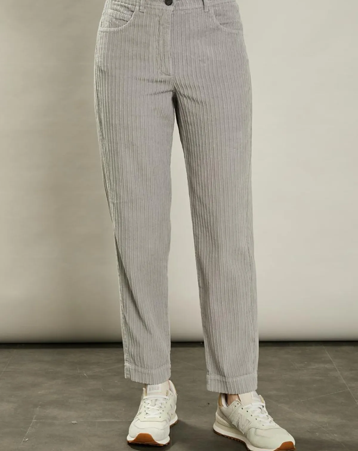 Hartford Pantalons|Pantalon en Velours côtelé Pépite fumée